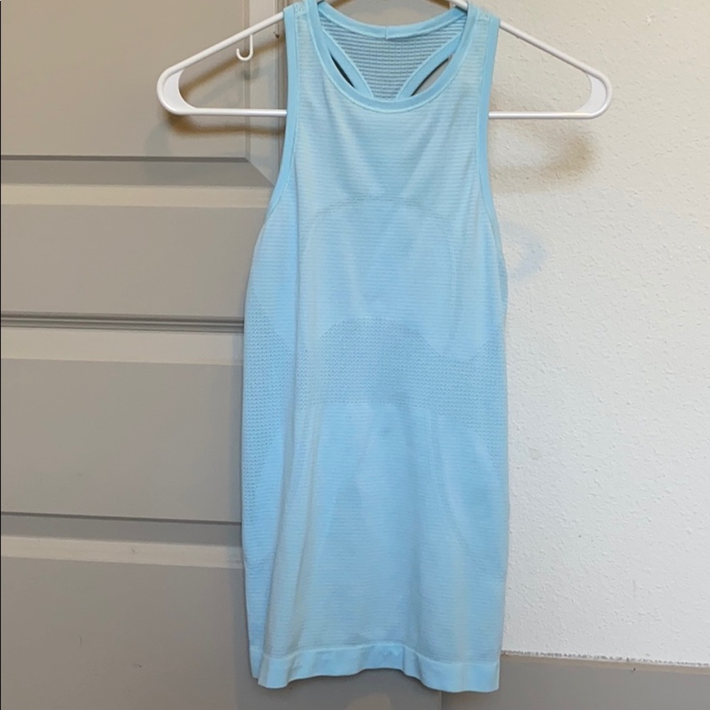 Lululemon Athletica Swiftly Light Blue Tank Top